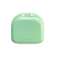 Tooth Retainer Small Hole Tooth Box Braces Container Mouthguard Guard Denture Storage Case Clean Organizer Case. 