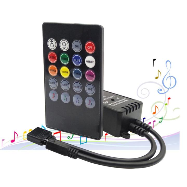 20 Keys Music Voice Sensor Controller Sound IR Remote Control Practical Home Party RGB 3528 5050 LED Strip light RGB Controllers