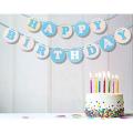 Round Happy Birthday Banner Party Decorations, 13 Pcs - Happy Birthday Round Shape Banner. 