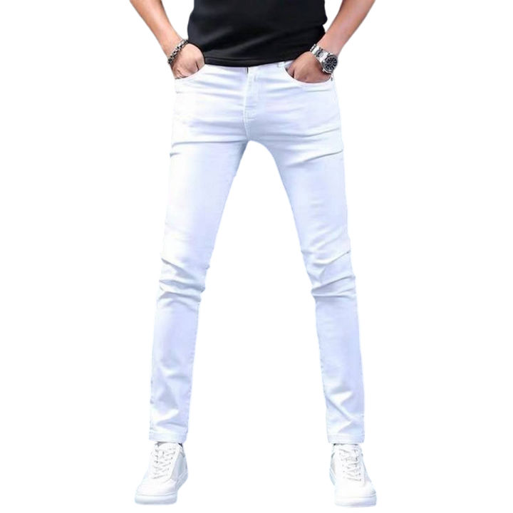 Brand New White Color Jeans Pants for Boys and Adults