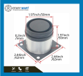 4 Pcs Adjustable Stainless Steel Furniture Legs 2 Inch (Packof 4Pcs). 