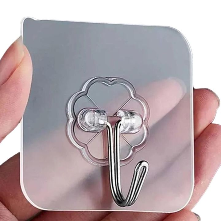 5/10%20PCS%20Transparent%20Self%20Adhesive%20wall%20hooks%20high%20quality%20hooks%20for%20kitchen%20organizer%20and%20Bathroom%20Door%20hanging%20hooks%20wardrobe%20hooks%20for%20clothes%20Multi-Function%20-%20Image%202