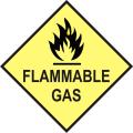 Flammable Gas Caution Sign Safety Stickers Petroleum Industry Oil Tankers Vinyl Sticker. 