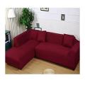 Maroon L Shape 8 (3+2+2+1) Seaters Sofa Cover. 