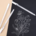 1/5/10Pcs 0.8Mm Waterproof White Gel Pen Highlighter Marker Pen Sketch Drawing Art Markers Comic Design Fine Liner Pen. 