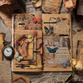 Panda Online 30 Pcs Burning Poems Series Vintage Journal Material Paper Scrapbooking Special Paper Journaling Kit Scrapbook Stickers. 