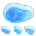 Turtle Tank with Basking Platform Large Capacity Transparent Fish Tank Turtle Breeding Box Aquarium Supplies. 
