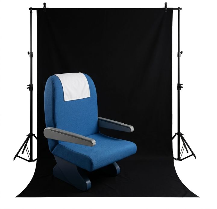 10Ft×5Ft Black Screen Chroma Key Background, Black Screen For Studio ...