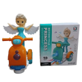 Electric Scooty Motorcycle Princess Toy Balance Bike 5D with Lights & Sound Spin Up. 