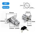 Drawer Push Lock Sliding Door Showcase Cupboard Cabinet Locks Window Security. 
