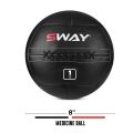 SWAY MEDICINE BALL (8''), SLAM BALL BLUE BLACK, WALL BALL, MEDICINE BALLS, CORE STRENGTH, FITNESS, HEAVY WORKOUT, WORKOUT BALLS, WEIGHTED BALLS, STRENGTH TRAINING EQUIPMENTS. 