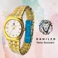 DANILEO Luxury Water Resistant Women's Watch - Premium Stainless Steel Chain Analog Wristwatch for Girls (Presented by One Woman's Style). 