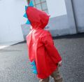 【HOT】 Cute Dinosaur Polyester Baby Raincoat Outdoor Waterproof Rain Coat Children Impermeable Poncho Boys Girls Rain Jacket Yellow. 