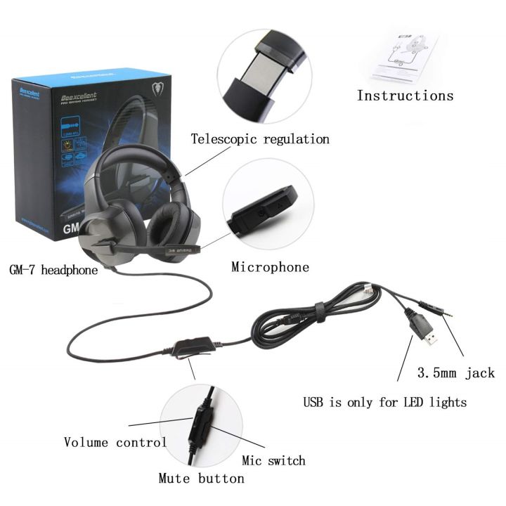 Noise Cancelling Beexcellent Gaming Headset Ps4 Setup Beexcellent