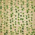 1Pc Artificial Plant Leaves Bail With Fairy Lights Battery Operate 7Ft Artificial Leaves Bail With 1Ft Fairy Light String Length  Leaves Garland With LED Lights For Room Decor  Wall Hanging Decor Home Decoration. 