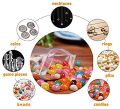 Pack of 80 - Ziplock Bags for Food Storage (4 Sizes Zipper Zip Lock Bag). 