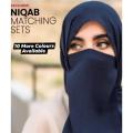 3 in 1 Naqab Set Scarf Naqab and Cap Be Hijabi. 