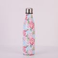 Floral High Quality 500ml Double-Wall Insulated Vacuum Water Bottle Printed Thermos Tea/Coffee Cup Vacuum Flask Stainless Steel Insulated Drink Bottle for Outdoor Sport. 