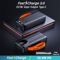 30000mAh Portable Power Bank with 22.5W Super Fast Charge | Digital Battery Display | Type-C, Lightning Support. 