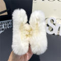New Winter Faux Fur Hair Claw Elegant Acrylic Hairpin Plush Hair Clip Barrette Crab Headwear for Women Girls Hair Accessories. 