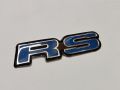 RS Blue and Black ABS Plastic Sticker  LOGO Emblem Sticker Decal Badge For Honda Civic. 