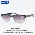 seemfly +7.5 1.25 1.5 2 2.5 3 4.5 +5.0 Progressive Gray Reading Glasses Male Black Retro Goggle Female Prebyopic Hyperopia Frame. 