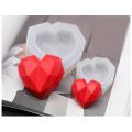 Resin Silicone Mold Resin Art Molds Silicone Jewelry Making Molds Diamond Heart for Casting Resin,Soap,Wax,Cake,Chocolate. 