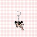 KPop Idol Newjeans Bunnies The Powerpuff Girls Keychain Keyring Acrylic Pendant. 