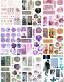 PACK OF  2 GET 1 FREE BTS Stickers Koran Boys and Girls Fans BT21 KPOP Uncut. 
