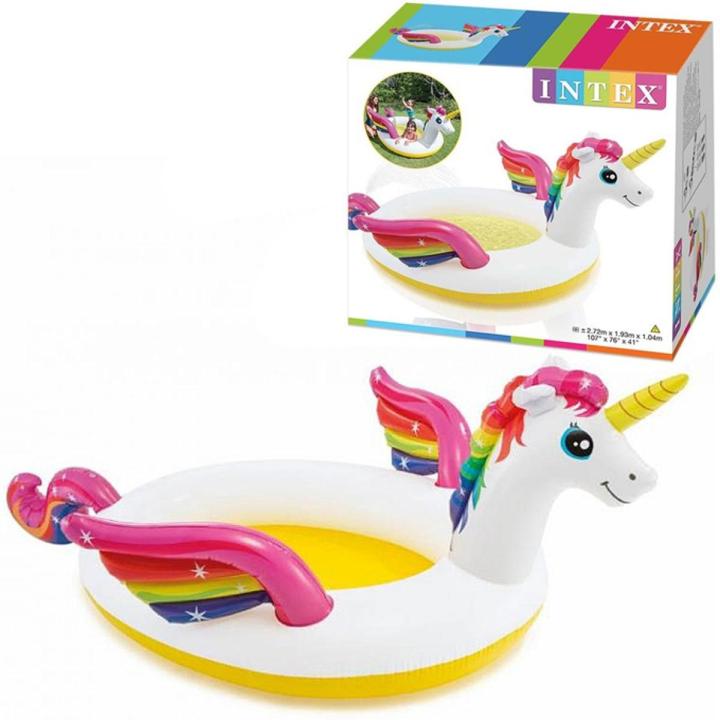 Intex 57441 Inflatable pool  Unicorn with shower 272 x 193 x 104 cm