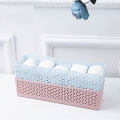 Pack of 3 5 Cells Plastic Storage Box Tie Bra Socks Underwear Drawer Cosmetic Stationery Divider Tidy Organizer. 