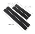 Universal 4pcs 3D Carbon Fiber Scuff Plate Auto Door Edge Sill Strips Protector Anti Scratch Guards For Car Stickers Accessories. 