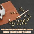 26Pcs Steel Alphabet Stamps Punch for Leather Craft Stamps Tools 26 English Letters Metal Stamp Leathercraft. 