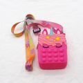 Pop Shoulder Bag for Girls Women - Pop-it Unicorn Bag. 