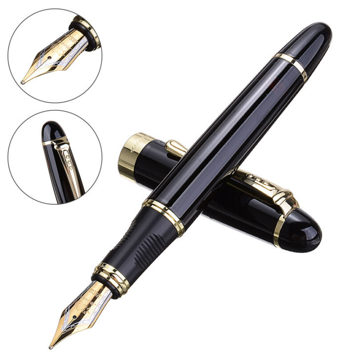 Jinhao%20Fountain%20Pen%20450%20black%20with%20gold%20broad%20nib%20-%20Image%202