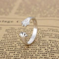 Women Ring Animal Foot Print Adjustable Electroplated Ring. 