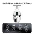 Wifi Dual Lens Dual Screen IP Camera double Night Vision 360° Indoor Wireless Security Camera. 