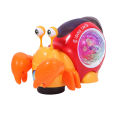 Suitable for early baby crawling crab baby toys electric universal snail hermit crab learning educational toys. 