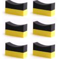 6Pcs Tire Contour Dressing Applicator Pads Gloss Shine Color Polishing Sponge Wax. 