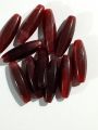 Pack of 40gms Beads, Long Cut Oval Acrylic Plastic Beads For DIY Jewelry Making, Jewelry, DIY, Dresses And Crafting Accessories.. 