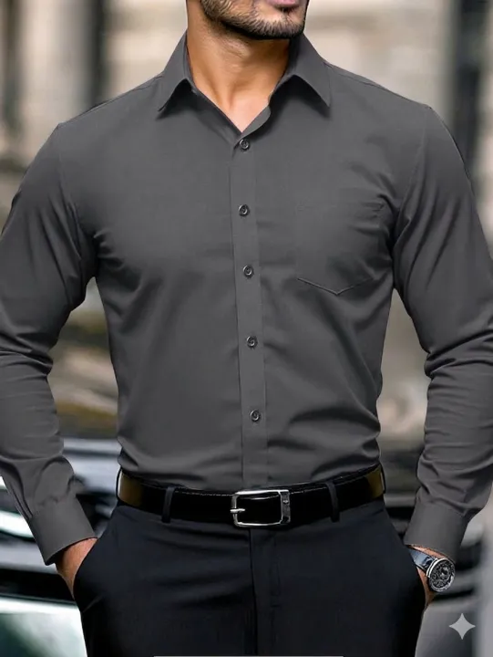 Slim Fit Shirt for Men – Modern Stylish Dress Shirt | Daraz.pk
