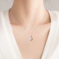 Sunflower Necklace Rotating Stainless Steel Pendant for Women. 