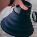 Lens Anti-Reflection Cover Long Lifespan Easy to Install Rubber Camera Lens Threaded Hood. 