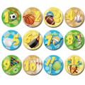 Baby Monthly Milestone Stickers,First Year Set of Baby Boy Month Stickers for Photo Keepsakes,Milestone Photo Sharing Baby Belly Stickers. 