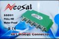 100% Original Neoset Waterproof 4x1 With 5 RG7 Connectors DiSEqC Satellite Lnb Switch & Satellit Receiver. 