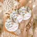 CUSTOMIZED Date Fixed Mithai Cupcake Toppers Pack of 12, Perfect for Engagement & Wedding Party Celebration, 2.5 inches mini Toppers. 