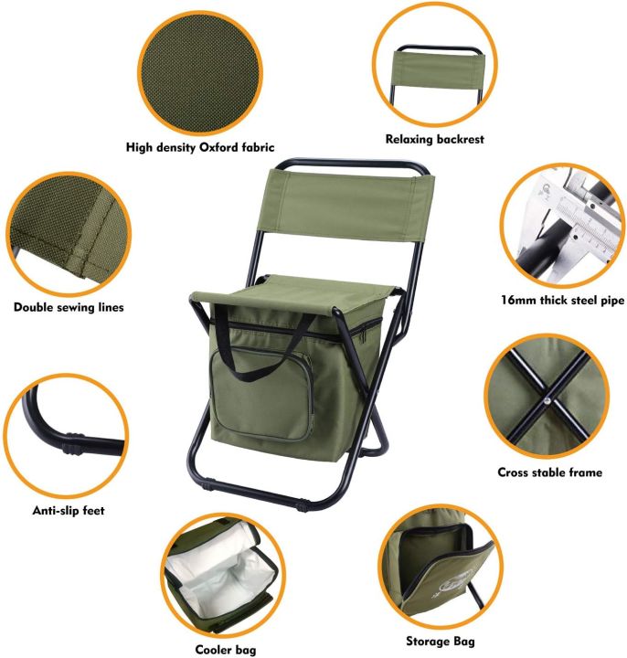 LEADALLWAY%20%20Fishing%20Chair%20with%20Cooler%20Bag%20Compact%20Fishing%20Stool%20Foldable%20Camping%20Chair%20-%20Image%204