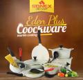 Sonex Eden Plus Gift Pack Cookware Set - 18 Pieces - Die Cast Marble Coating - Black. 