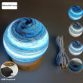USB LED Night Light Galaxy Glass Ball Lamp 3D Planet Moon Lamp Home Decor. 