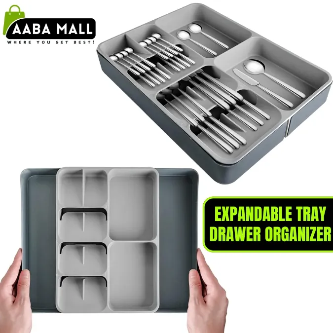 Cutlery Tray for Kitchen Drawer Expandable Tray Dish Rack for Kitchen 2 ...